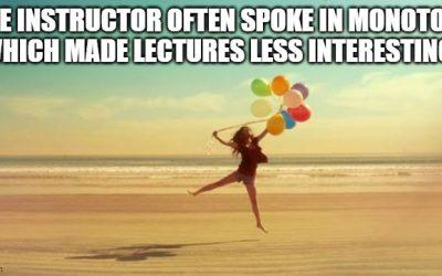 Course evaluation burn