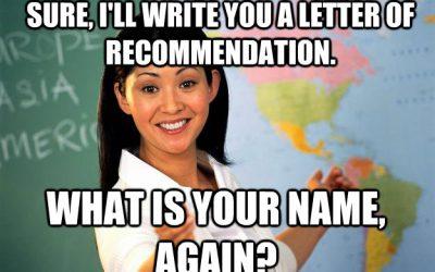 What are letters of recommendation?