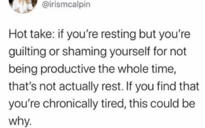 The importance of rest