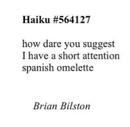 Haiku by Brian Bilston
