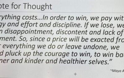 The price to be paid